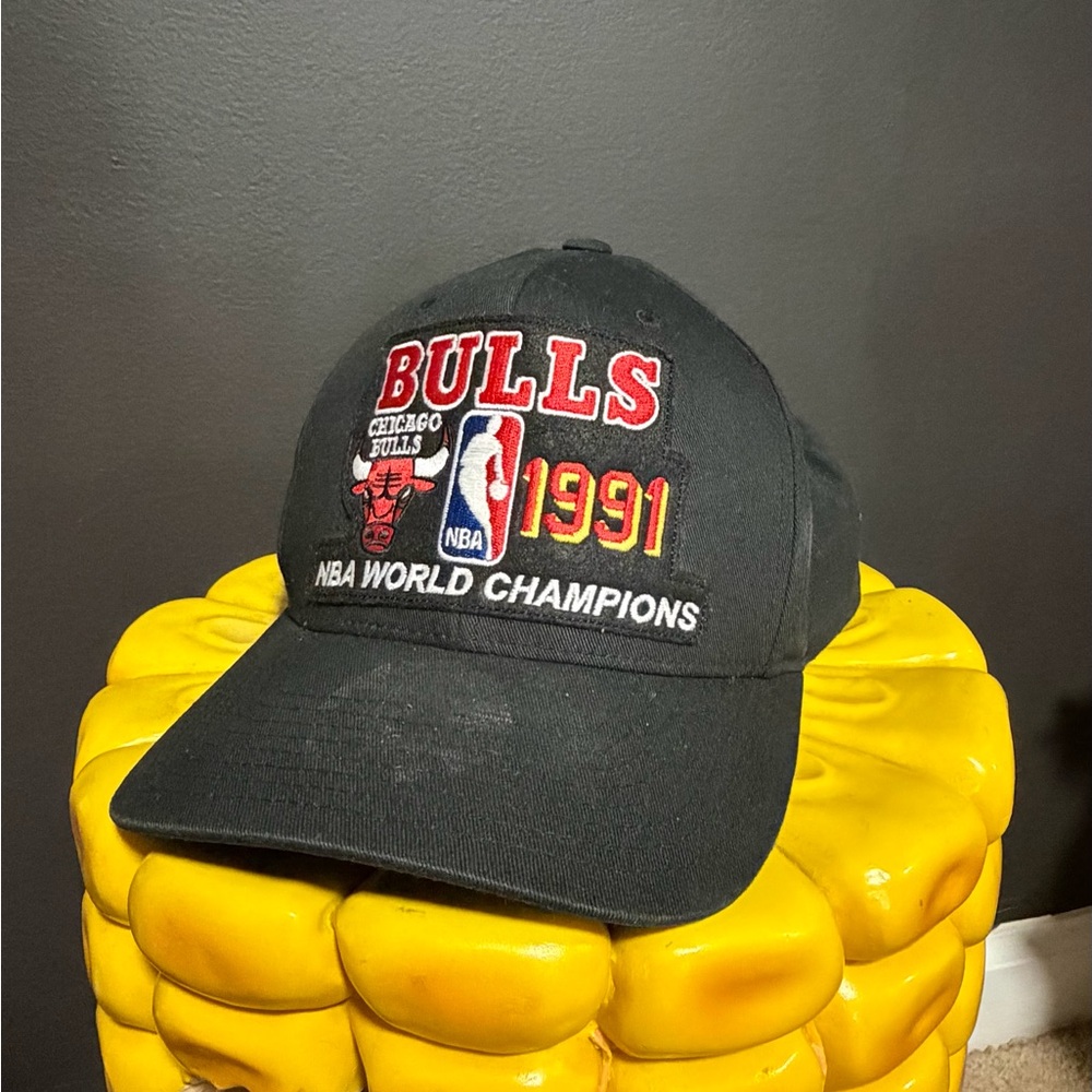 Chicago Bulls 1991 NBA Champions Black Cap